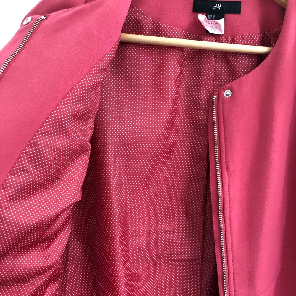 H&M Vibrant Pink Trench Coat - Picture 4 of 7